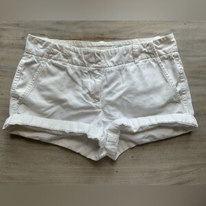 J. Crew White Chino Shorts